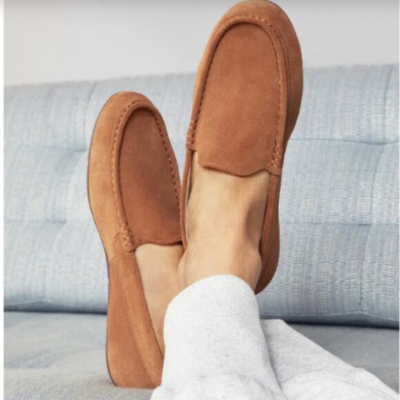 NEW Men’s Vionic Charcoal Grey Tompkin Flannel Loafer Slipper - Picture 7 of 8